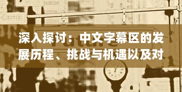 深入探讨：中文字幕区的发展历程、挑战与机遇以及对全球影视产业的影响