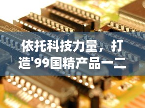 依托科技力量，打造'99国精产品一二二线'，助推产业升级与经济发展