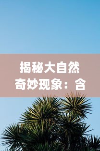 揭秘大自然奇妙现象：含羞草感应反应视频在线观看及科学原理解析 v8.5.5下载