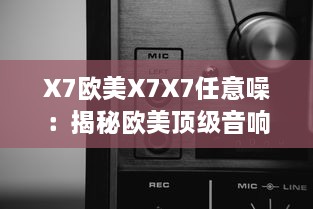 X7欧美X7X7任意噪：揭秘欧美顶级音响品牌X7的音频科技成就与卓越表现