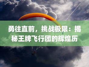 勇往直前，挑战极限：揭秘王牌飞行团的辉煌历程与不为人知的背后故事