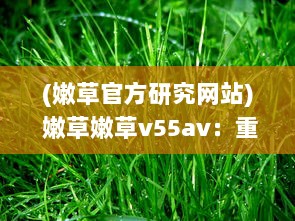 (嫩草官方研究网站) 嫩草嫩草v55av：重新定义舒适与实用的全新草地鞋款设计