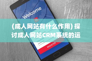 (成人网站有什么作用) 探讨成人网站CRM系统的运用：提升用户体验和网站营收的关键策略