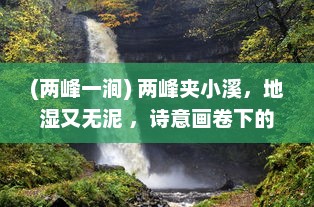 (两峰一涧) 两峰夹小溪，地湿又无泥 ，诗意画卷下的自然探索与人生哲思