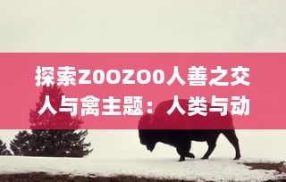 探索Z0OZO0人善之交人与禽主题：人类与动物之间互动的深度立体观察