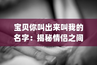 宝贝你叫出来叫我的名字：揭秘情侣之间的情感交流和亲密关系维护之道 v8.5.8下载