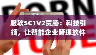 服软SC1V2贺腾：科技引领，让智能企业管理软件服务更持久、更稳定、更高效 v0.3.5下载