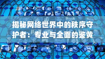 揭秘网络世界中的秩序守护者：专业与全面的鉴黄师软件功能与使用体验