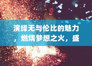 演绎无与伦比的魅力，燃烧梦想之火，盛大启幕的偶像选拔大赛偶像请就位