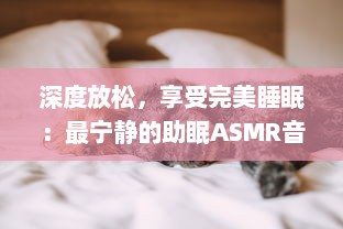 深度放松，享受完美睡眠：最宁静的助眠ASMR音频集，带你进入甜美梦境 v2.5.8下载