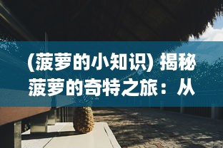 (菠萝的小知识) 揭秘菠萝的奇特之旅：从热带果园到全球餐桌的美味营养传递