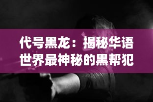 代号黑龙：揭秘华语世界最神秘的黑帮犯罪网络与潜伏的危险漩涡